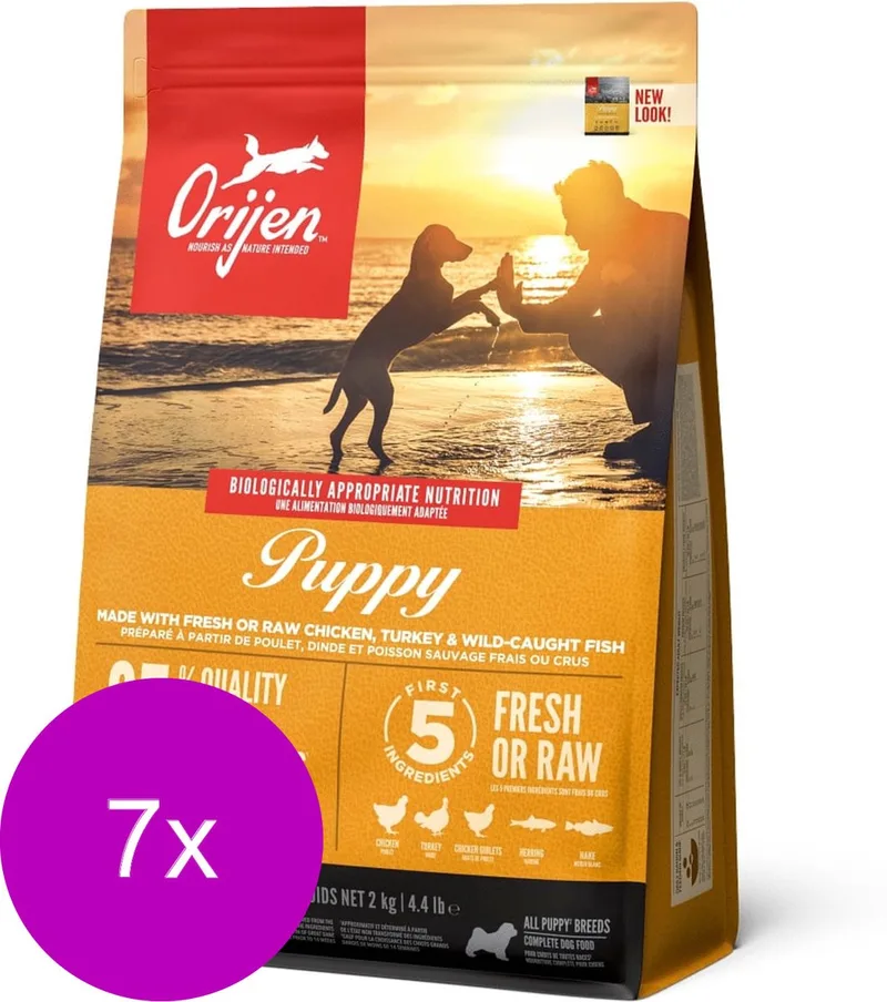 Whole Prey Puppy Kip&Kalkoen - Hondenvoer - 7 x 2 kg de Orijen – photo produit