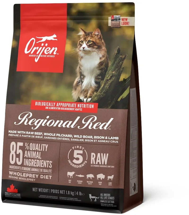 Whole Prey Regional Red Cat - Rund & Zwijn - Kattenvoer - 1.8 kg von Orijen – Produktfoto