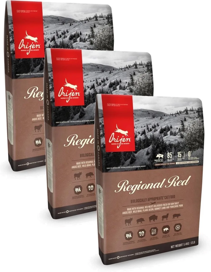 Whole Prey Regional Red Cat Rund&Zwijn - Kattenvoer - 3 x 1.8 kg de Orijen – photo produit
