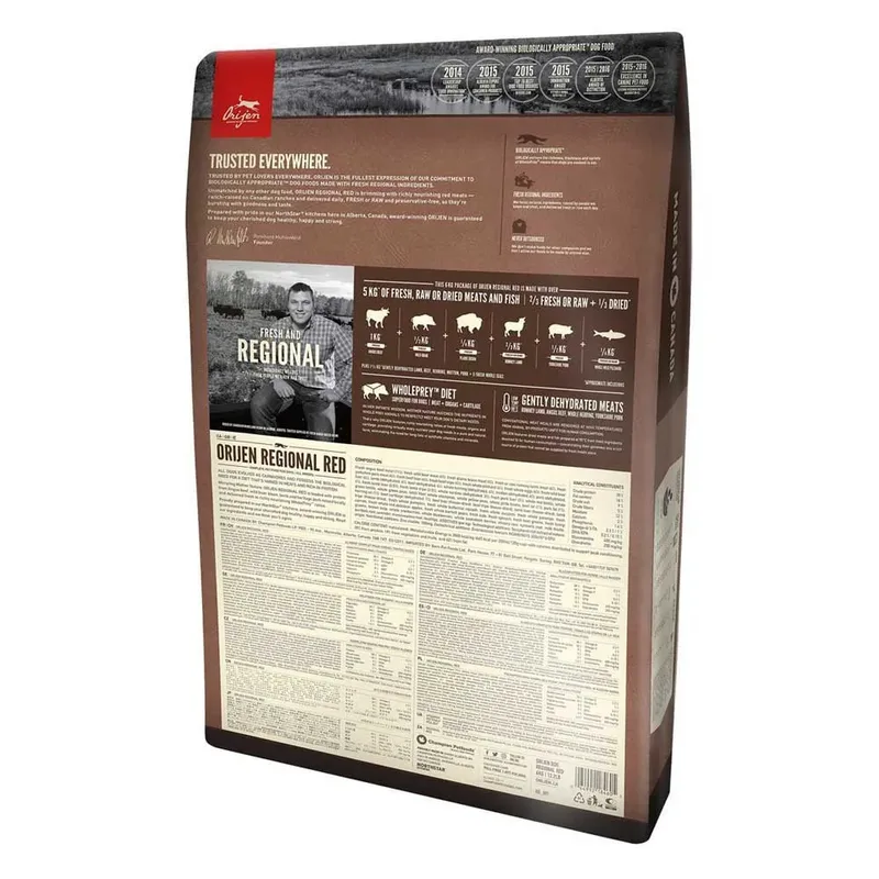 Whole Prey Regional Red Dog - Rund & Zwijn - Hondenvoer - 11.4 kg by Orijen – product photo 2 of 2