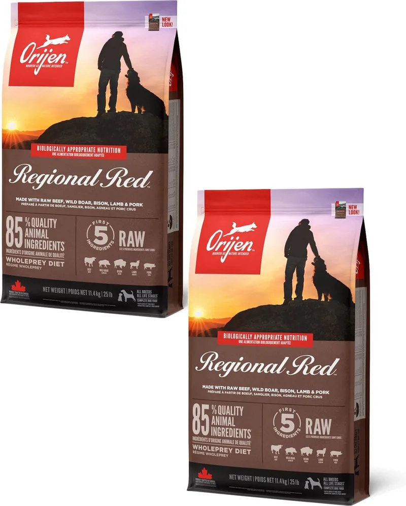 Whole Prey Regional Red Dog Rund&Zwijn - Hondenvoer - 2 x 11.4 kg von Orijen – Produktfoto