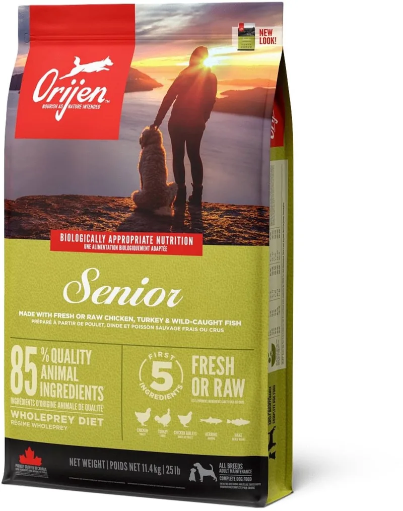 Whole Prey Senior Dog - Kip & Kalkoen - Hondenvoer - 11.4 kg von Orijen – Produktfoto