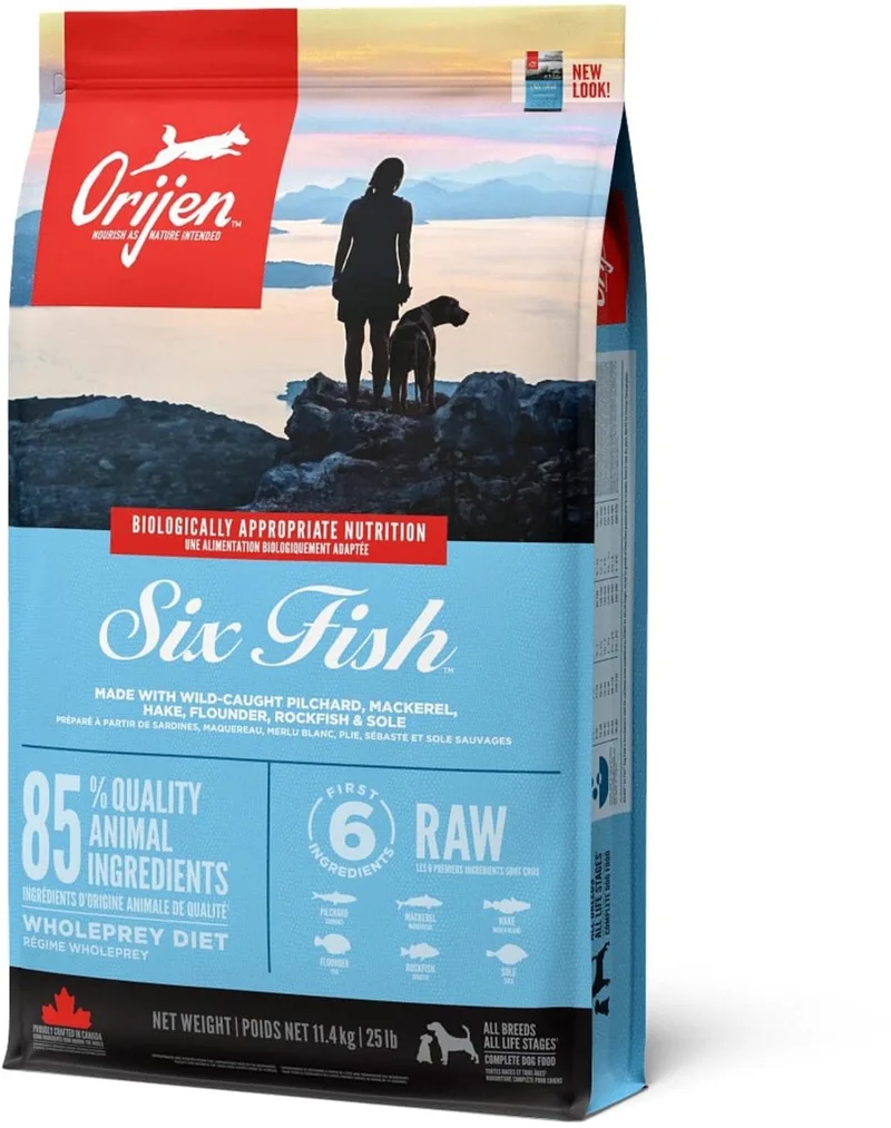Whole Prey Six Fish Dog Sardines&Makreel - Hondenvoer - 11.4 kg de Orijen – photo produit 1 sur 2