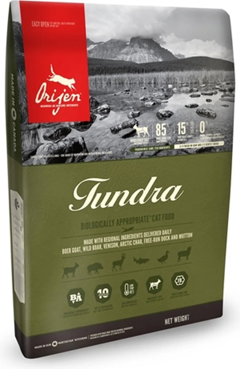 Whole Prey Tundra Cat - Geit & Zwijn - Kattenvoer - 340 g de Orijen – photo produit