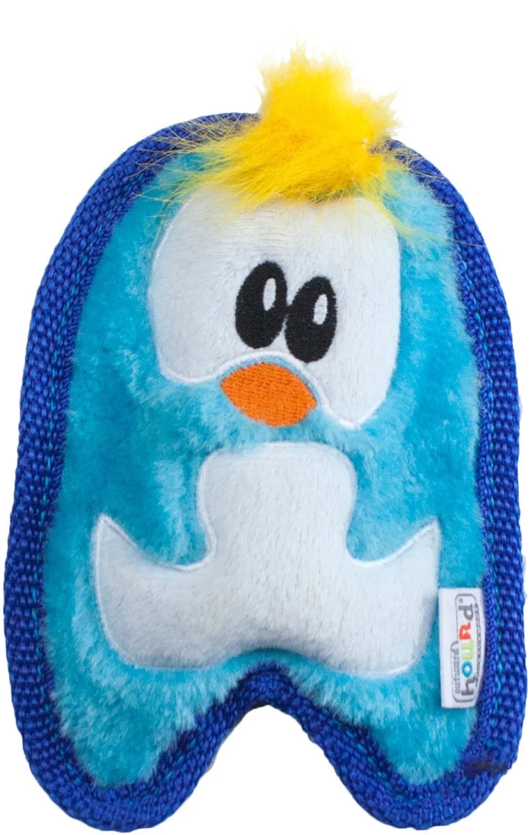 Stevige knuffel voor kleine honden met Jumbo Pieper von Outward Hound in Blau – Produktfoto
