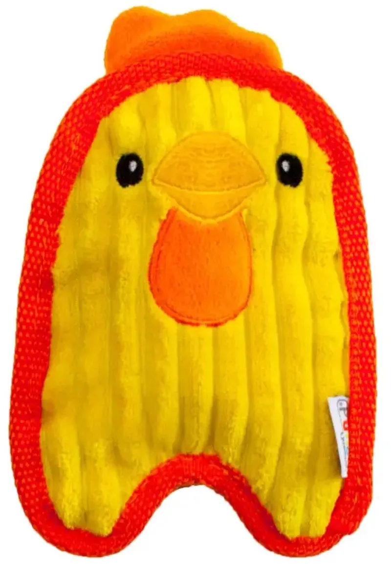 Stevige knuffel voor kleine honden met Jumbo Pieper de Outward Hound en Jaune – photo produit
