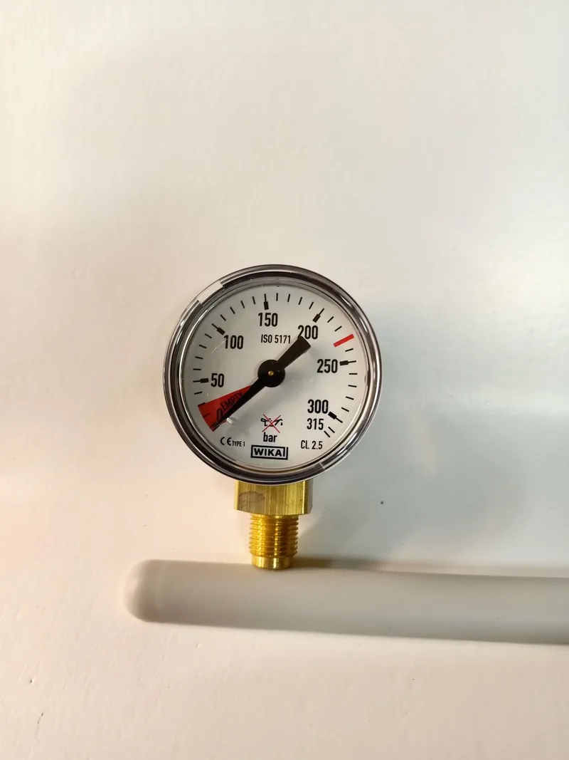 CO2 aquarium Manometers Flesdruk/ hogedruk. fra Oxyturbo i Sort – produktbillede