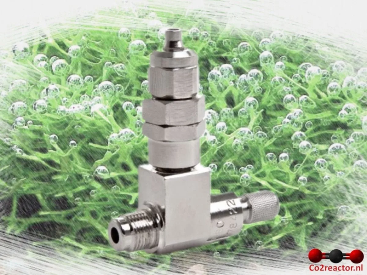 Naaldventiel met 1/8” bu.dr. x opsteekkoppeling 4/6mm, terugslagklep G2509016 från Oxyturbo i Krom – produktbild