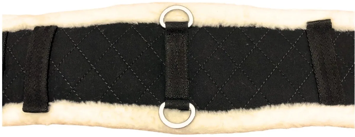 Artificial Fur Dressuursingel - Maat: 55 - Polyester von Pagony in Schwarz – Produktfoto