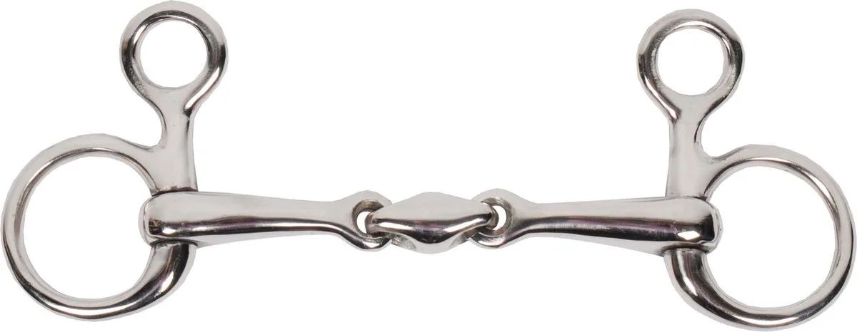 Baucher Bit Dubbel - Maat: 12,5 - RVS de Pagony en Argent – photo produit