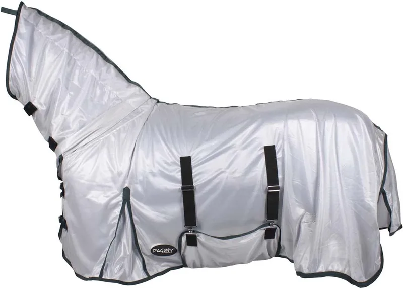 Big Neck Flycooler Plus - Paardendeken - Maat: 215 - Polyamide by Pagony in Silver – product photo