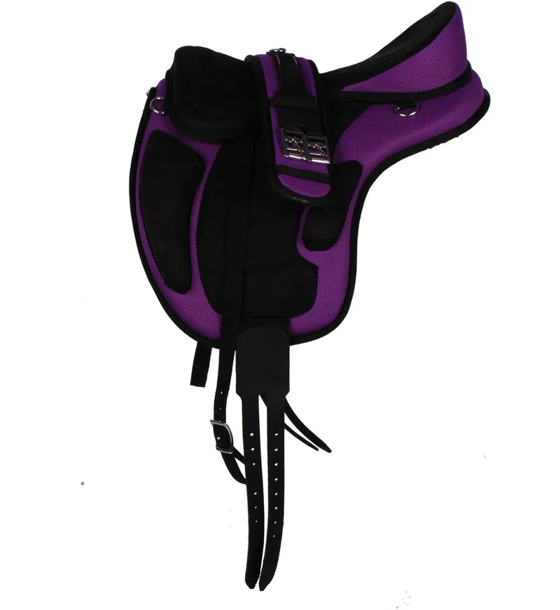 Boomloos Zadel Compleet - Maat: 17 Inch - Kunststof by Pagony in Purple – product photo