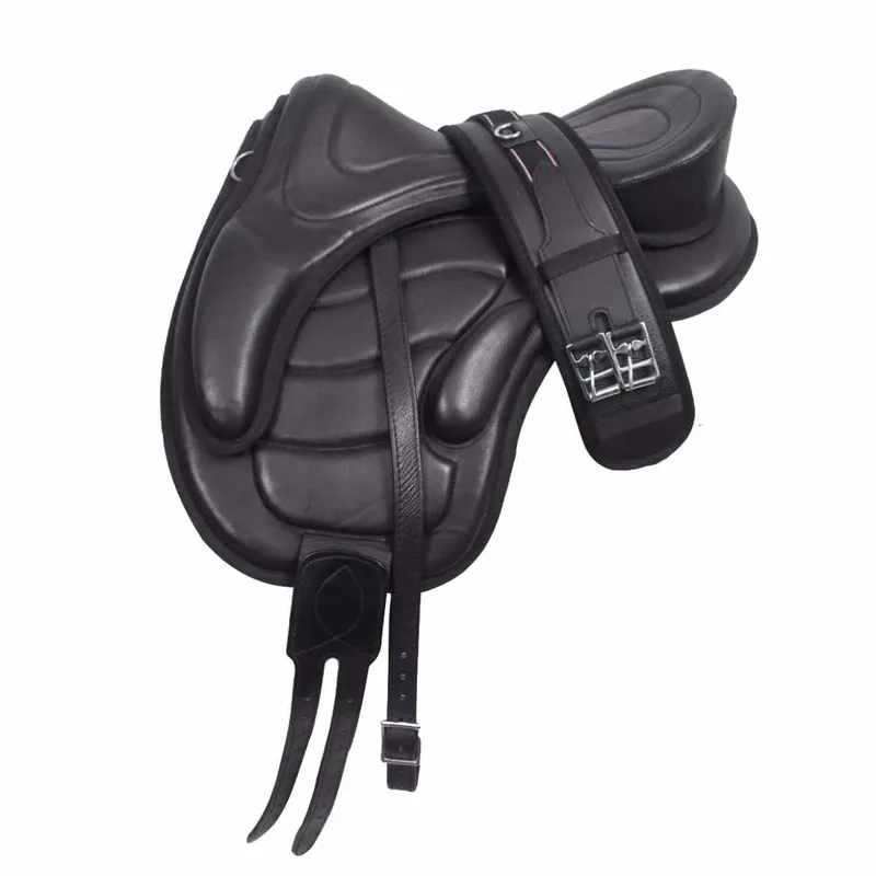 Boomloos Zadel Leer - Maat: 16 Inch - Leer de Pagony en Noir – photo produit