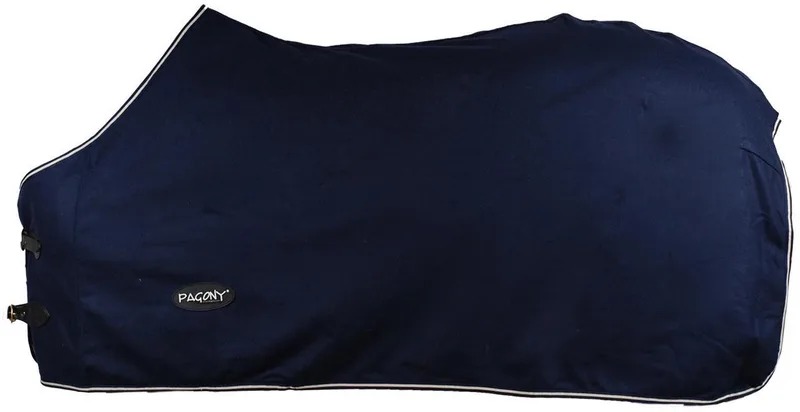 Britt Wollen Zweetdeken - Paardendeken - Maat: 155 - Wol by Pagony in Dark blue – product photo