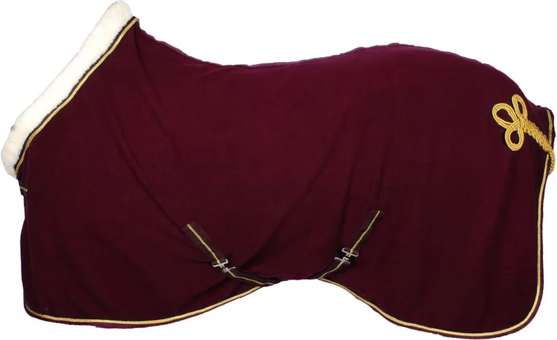 Collar II Showdeken - Paardendeken - Maat: 175 - Fleece de Pagony en Bordeaux – photo produit