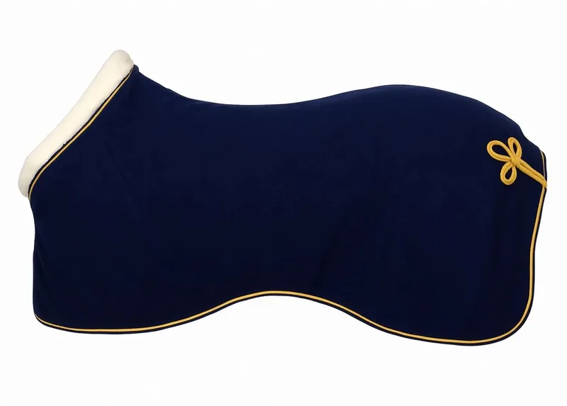 Competition Showdeken - Paardendeken - Maat: 175 - Fleece de Pagony en Bleu foncé – photo produit
