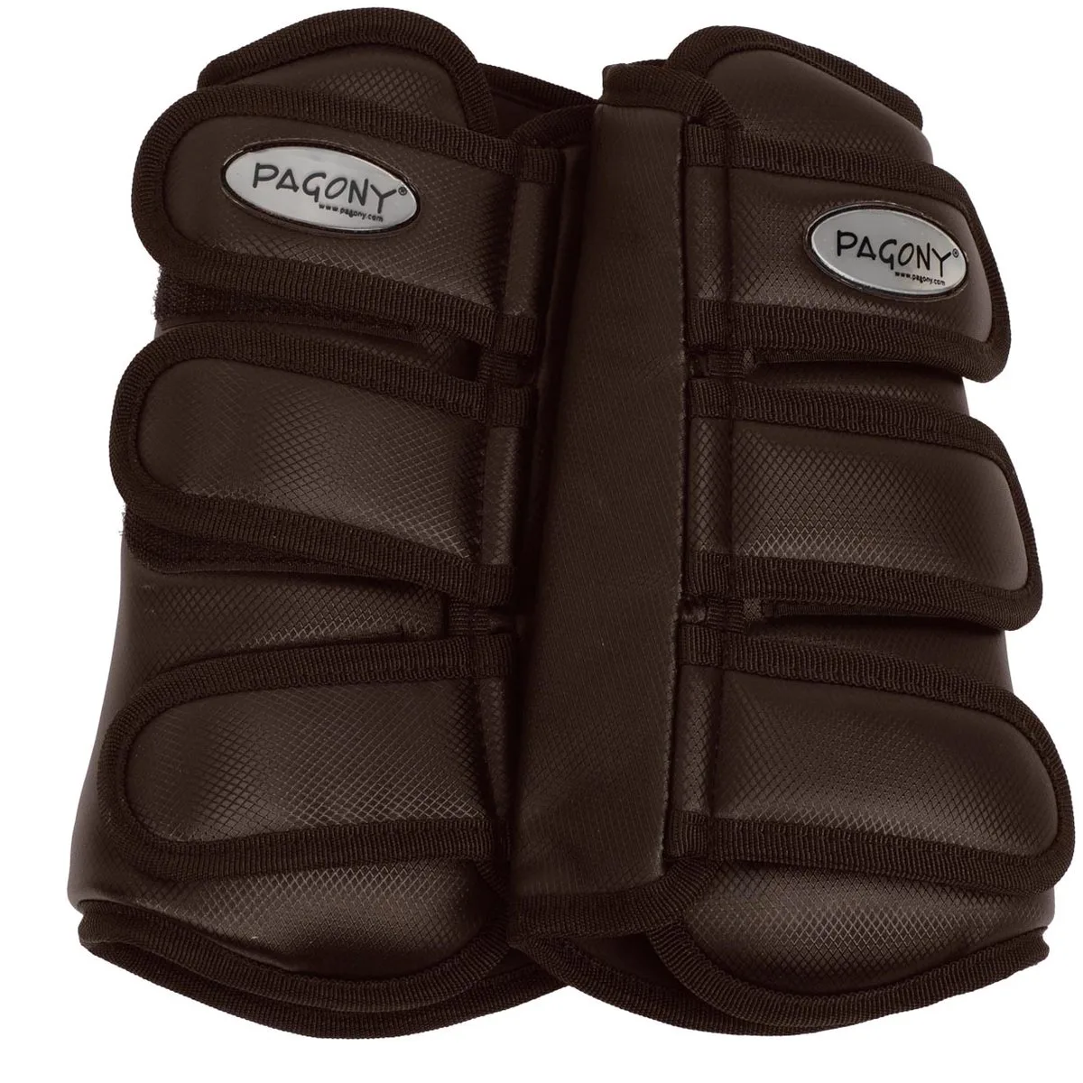 Dressage Boots Voor - Maat: Cob - Kunstleer de Pagony en Donkerbruin – photo produit