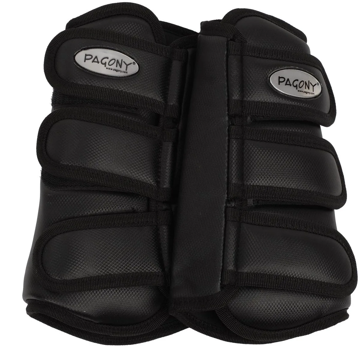 Dressage Boots Voor - Maat: Cob - Kunstleer by Pagony in Black – product photo