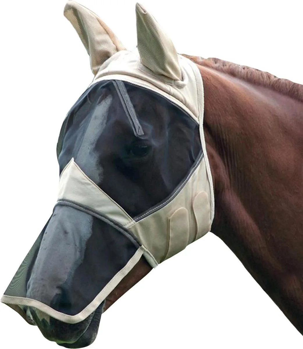 Fine Vliegenmasker - Maat: Pony - Beige - Polyamide von Pagony – Produktfoto