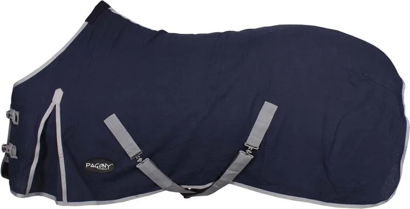 Honey Zomerdeken - Paardendeken - Maat: 185 - Polyamide von Pagony in Dunkelblau – Produktfoto