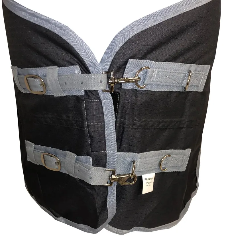 Lloro Outdoordeken Big Neck 200gr - Paardendeken - Maat: 175 - Polyester by Pagony in Dark grey – product photo