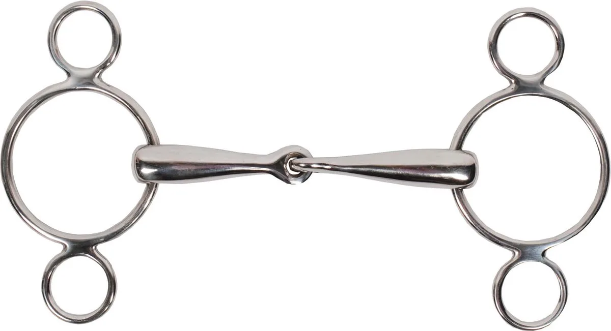 Pessoa Bit 3 Rings 18mm - Maat: 13,5 - RVS von Pagony in Silber – Produktfoto