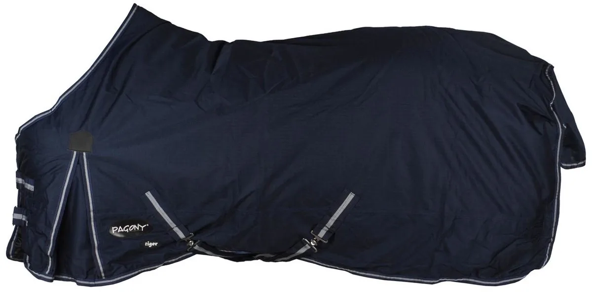 Pony Turnout - Maat: 175 - Polyester von Pagony in Dunkelblau – Produktfoto