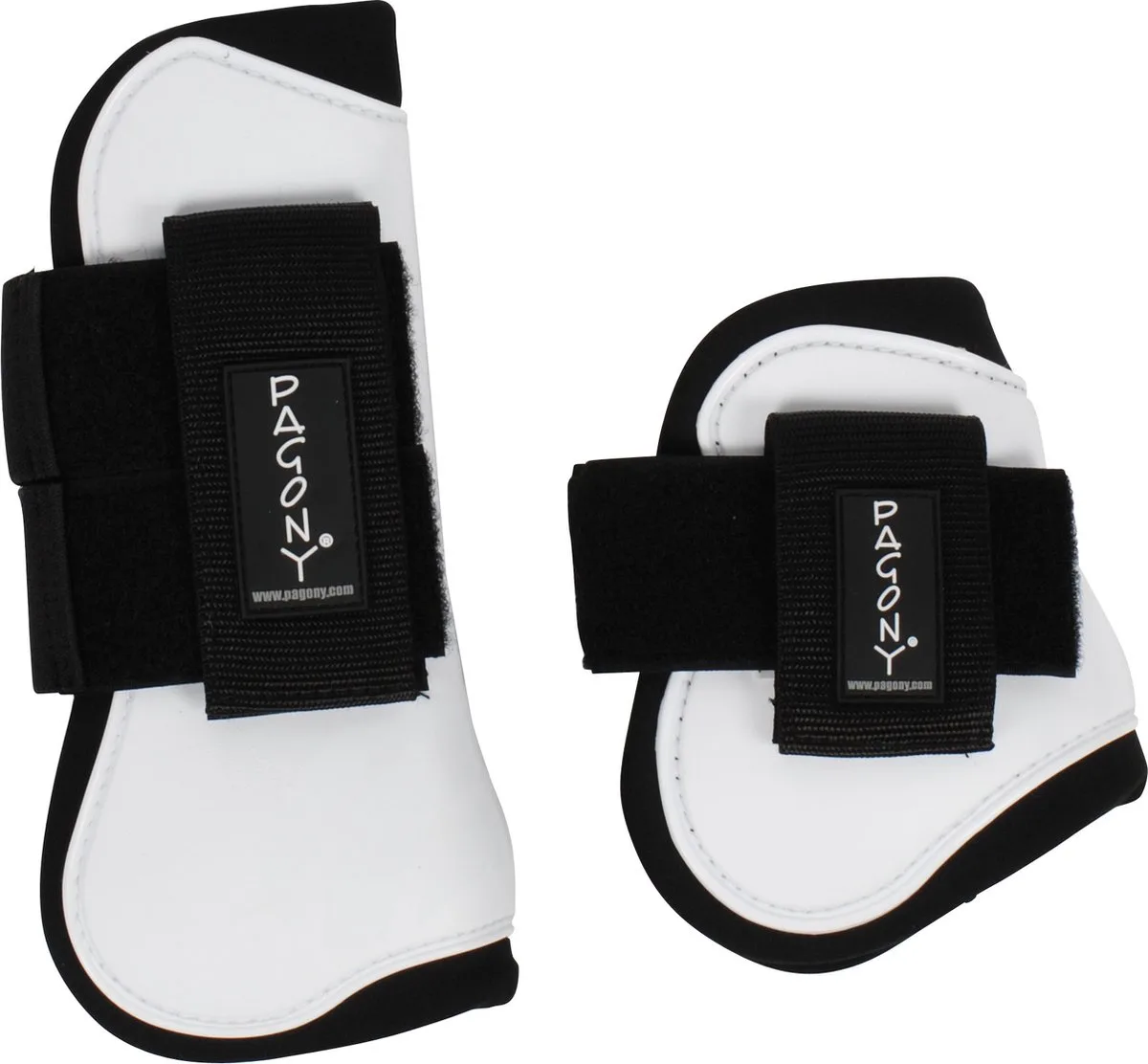 Pro Velcro Pees- En Kogelbeschermerset - Maat: Pony - Kunststof by Pagony in White – product photo