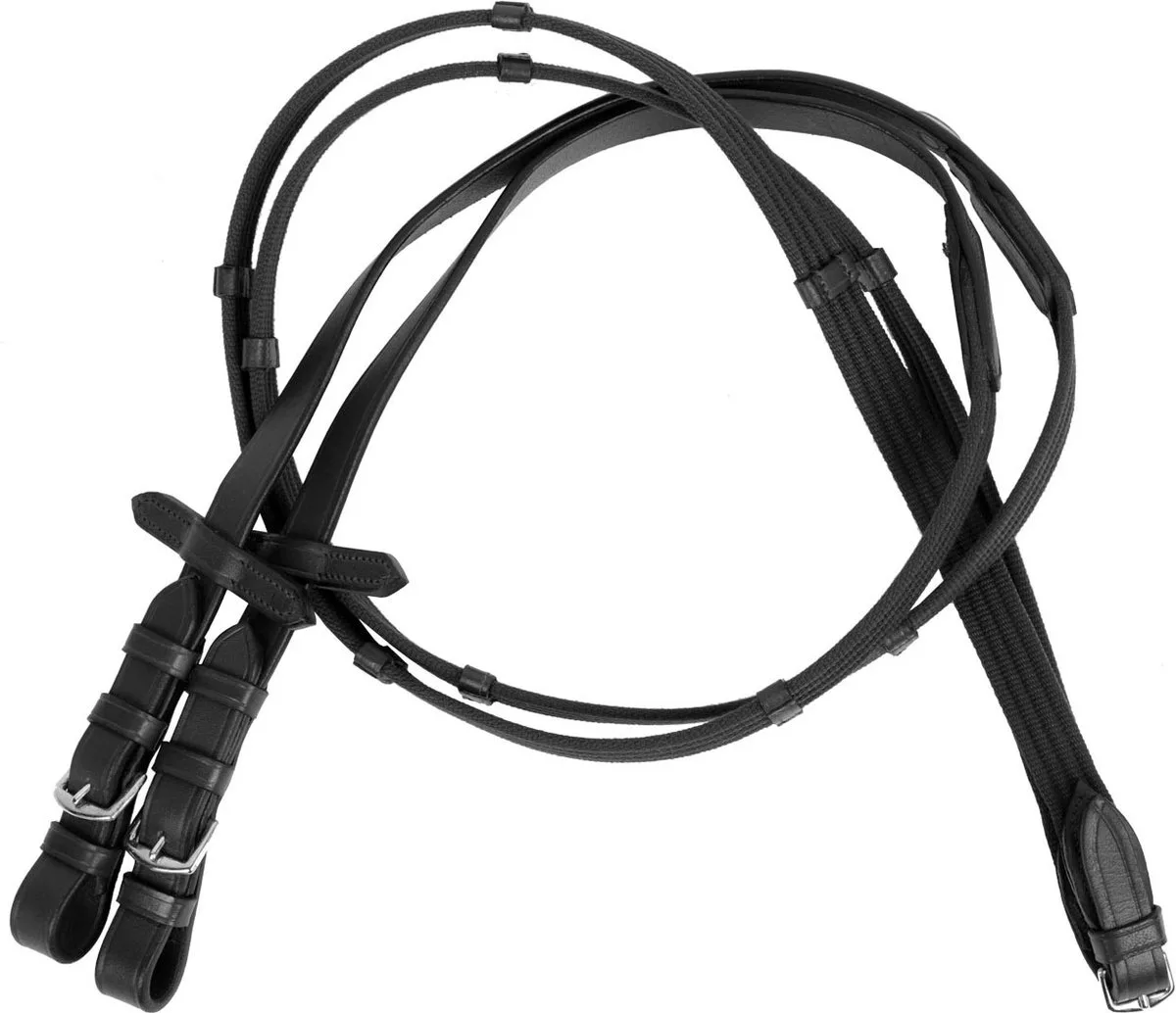 Springteugel - Maat: Pony - Leer de Pagony en Noir – photo produit