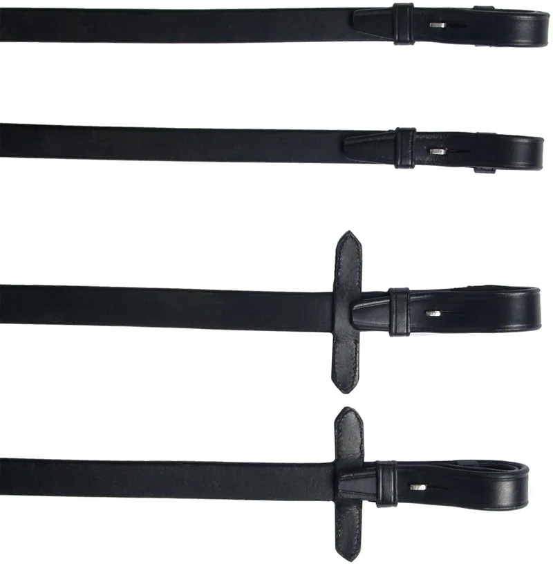 Teugelset Stang En Trens - Maat: Full - Leer by Pagony in Black – product photo