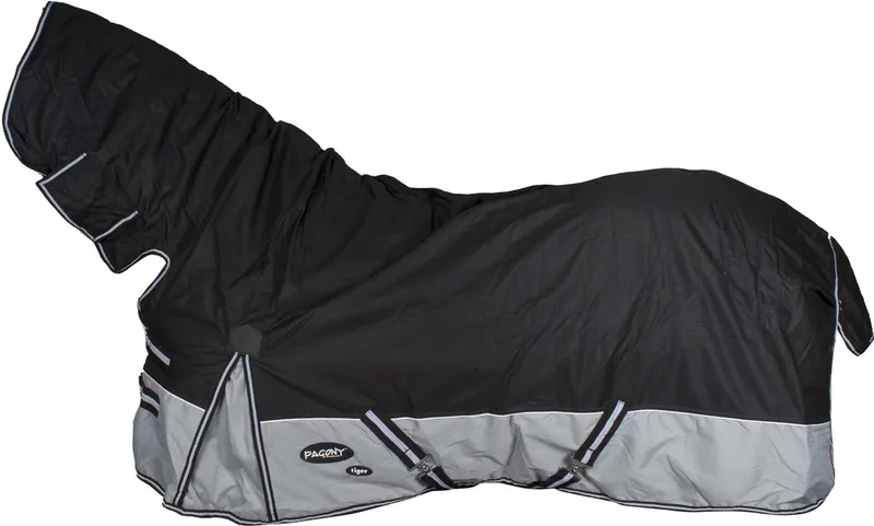 Tiger 0 Full Neck Deken - Paardendeken - Maat: 195 - Nylon by Pagony in Black – product photo