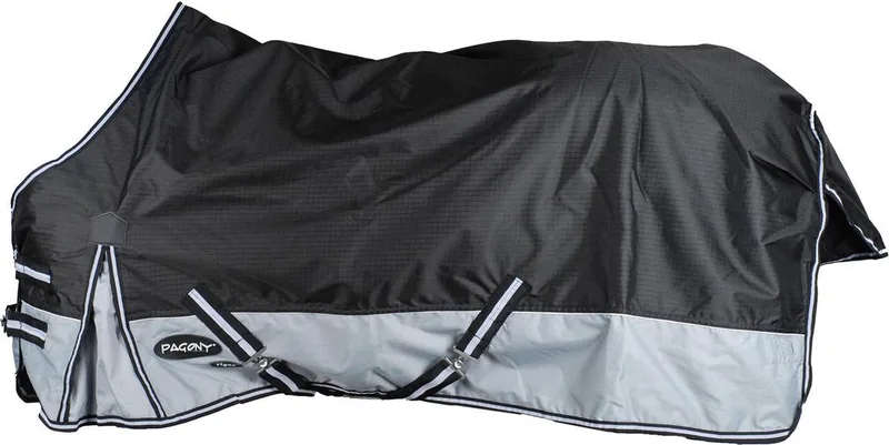 Tiger 0gr Regendeken - Paardendeken - Maat: 155 - Nylon de Pagony en Noir – photo produit