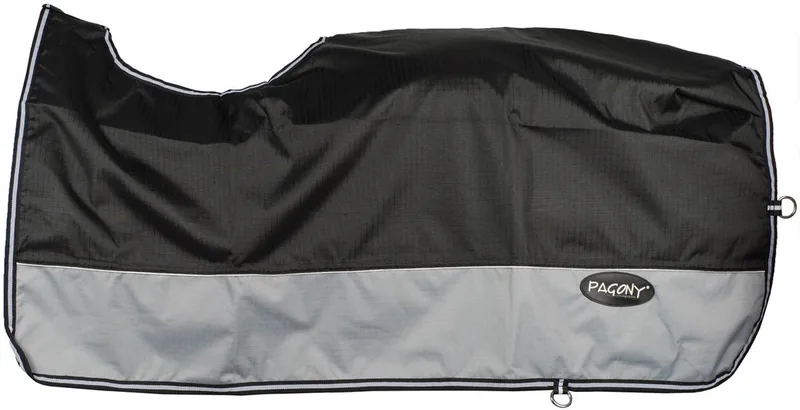 Tiger Uitrijdeken - Paardendeken - Maat: Pony - Nylon by Pagony in Black – product photo
