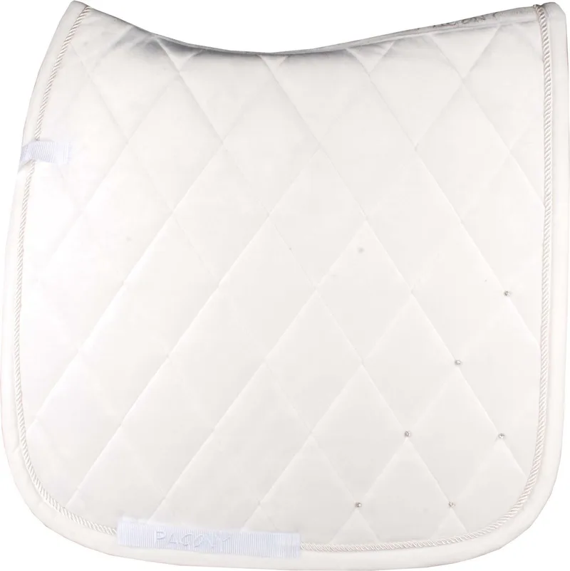 Velours Zadeldek - Maat: Full - Polyester by Pagony in White – product photo