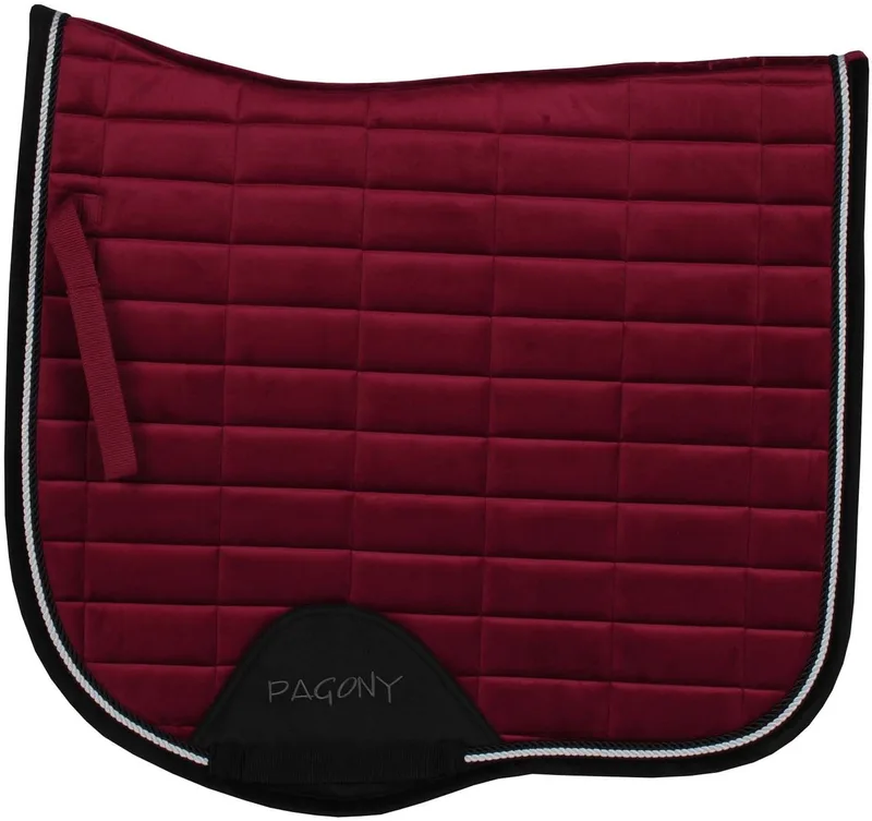 Work Velours Zadeldek - Maat: Full - Polyester de Pagony en Bordeaux – photo produit