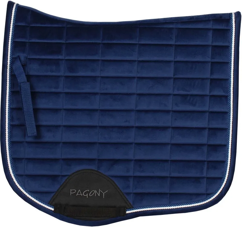 Work Velours Zadeldek - Maat: Full - Polyester van Pagony in Petrol – productfoto