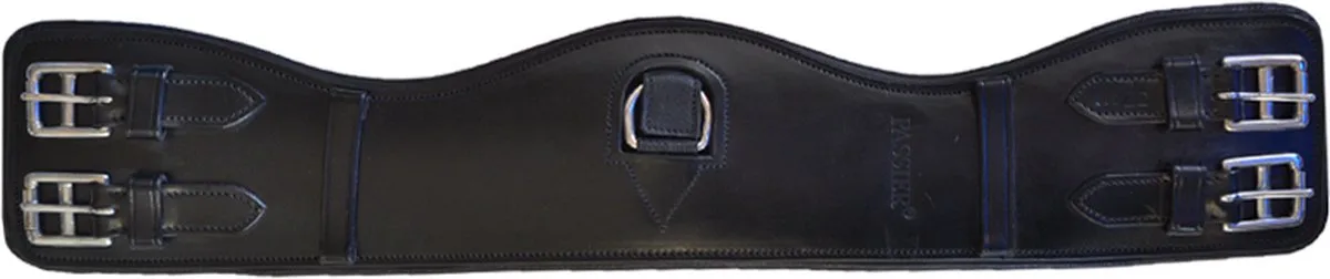 Gebogen Dressuursingel Black - 55 CM | Singels paard by Passier in Black – product photo