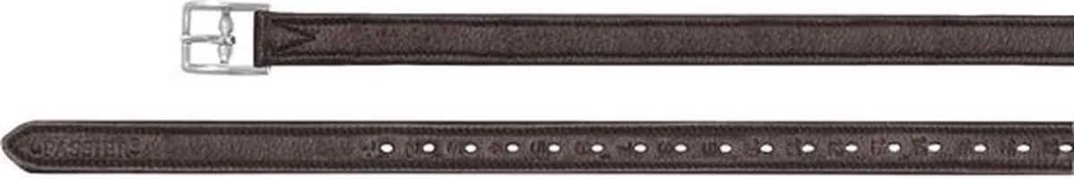 Stijgbeugelriemen met nylon voering 170cm van Passier in Teak Brown – productfoto
