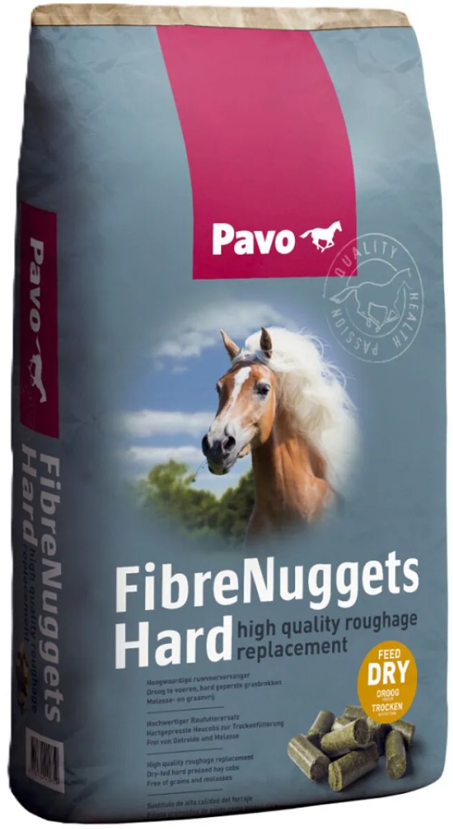 FibreNuggets Hard 20kg. - Paardenbrok - Paardenvoer by Pavo – product photo