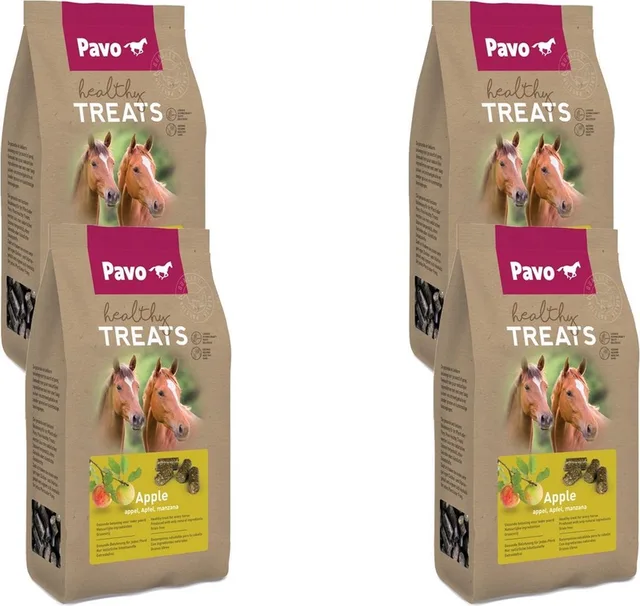 Healty Treats 1 kg - Paardensnack - 4 x Appel