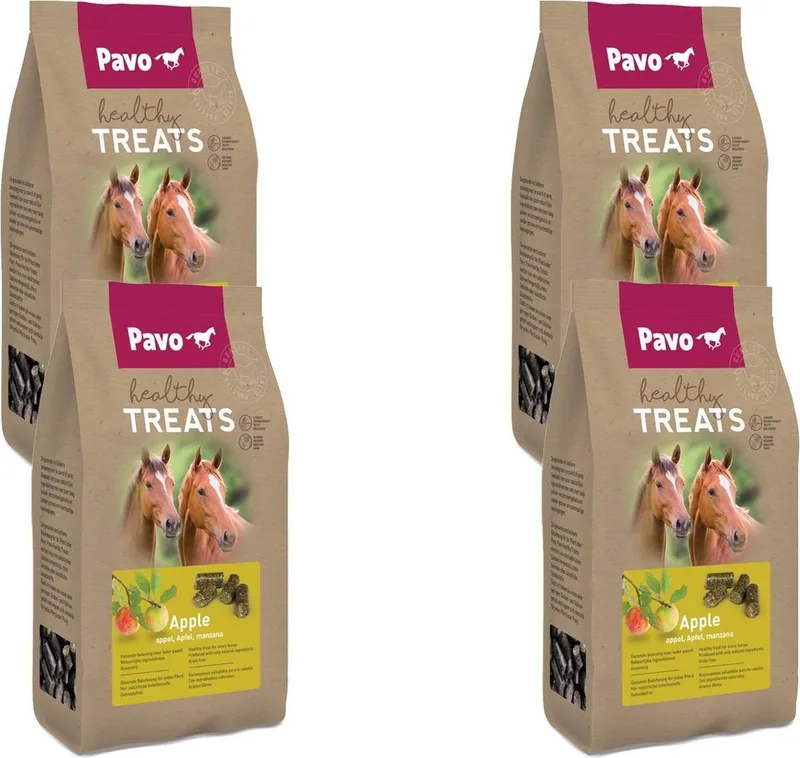 Healty Treats 1 kg - Paardensnack - 4 x Appel by Pavo – product photo