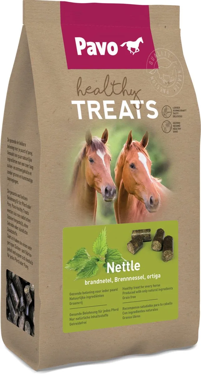Healty Treats 1 kg - Paardensnack - Brandnetel von Pavo – Produktfoto