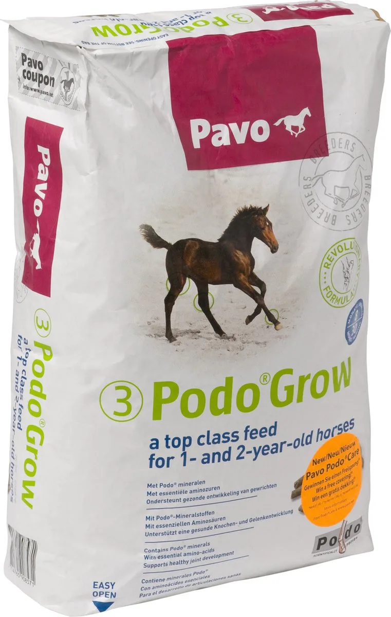 Podo Grow - Paardenvoer - 20 kg by Pavo – product photo