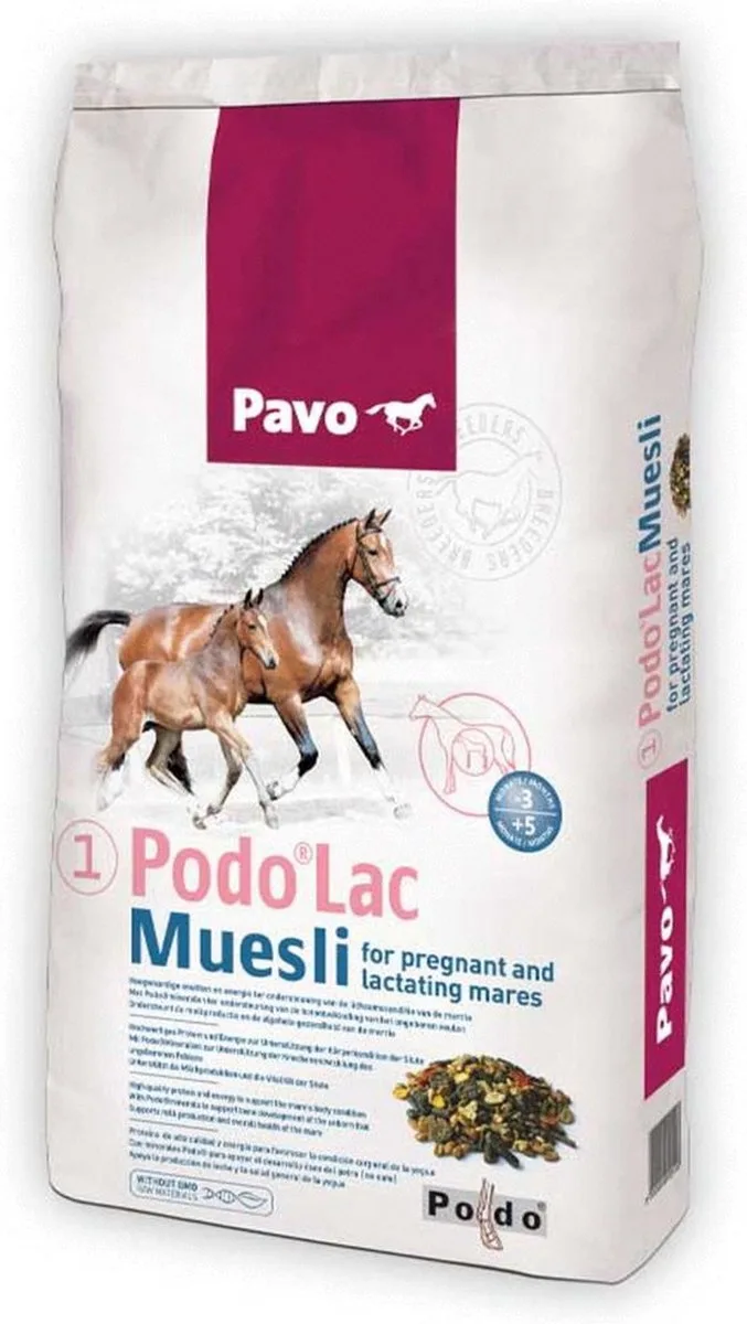 Podo Lac Muesli - Paardenvoer - 15 kg de Pavo – photo produit