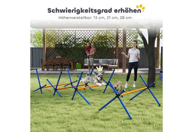 honden agilityset - met hordes - draagtas - meerkleurig by PawHut in Orange – product photo 5 of 5