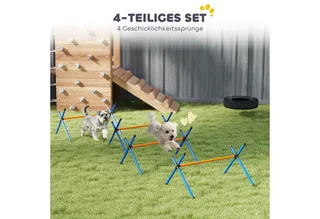 honden agilityset - met hordes - draagtas - meerkleurig by PawHut in Orange – product photo 4 of 5