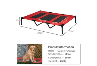 Hondenbed hondenligbed slaapplaats hondenbank hondenmand dierenbed 122 x 92 x 23 cm D04-069 von PawHut in Koffiebruin – Produktfoto 3 von 5