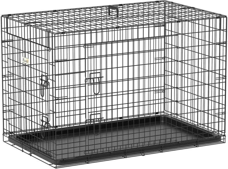 Hondenbench - Metaal - 92x57x62,5cm by PawHut in Black – product photo