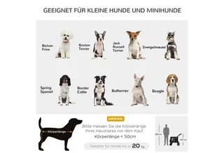 Hondenbuggy opvouwbaar met kussen tot 20 kg - Hondenkar - Inklapbare Buggy voor Honden - Hondentrolley - Zwart by PawHut in Black – product photo 4 of 5