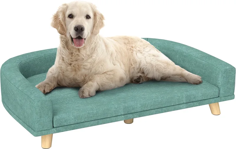 hondenmand - met antislipvoetjes - 98L x 67B x 25H cm - groen de PawHut en Groente – photo produit 1 sur 5